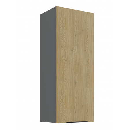 Szafka kuchenna górna 40 cm wysoka CREMA dąb cremona / antracyt 40 G-108 1F